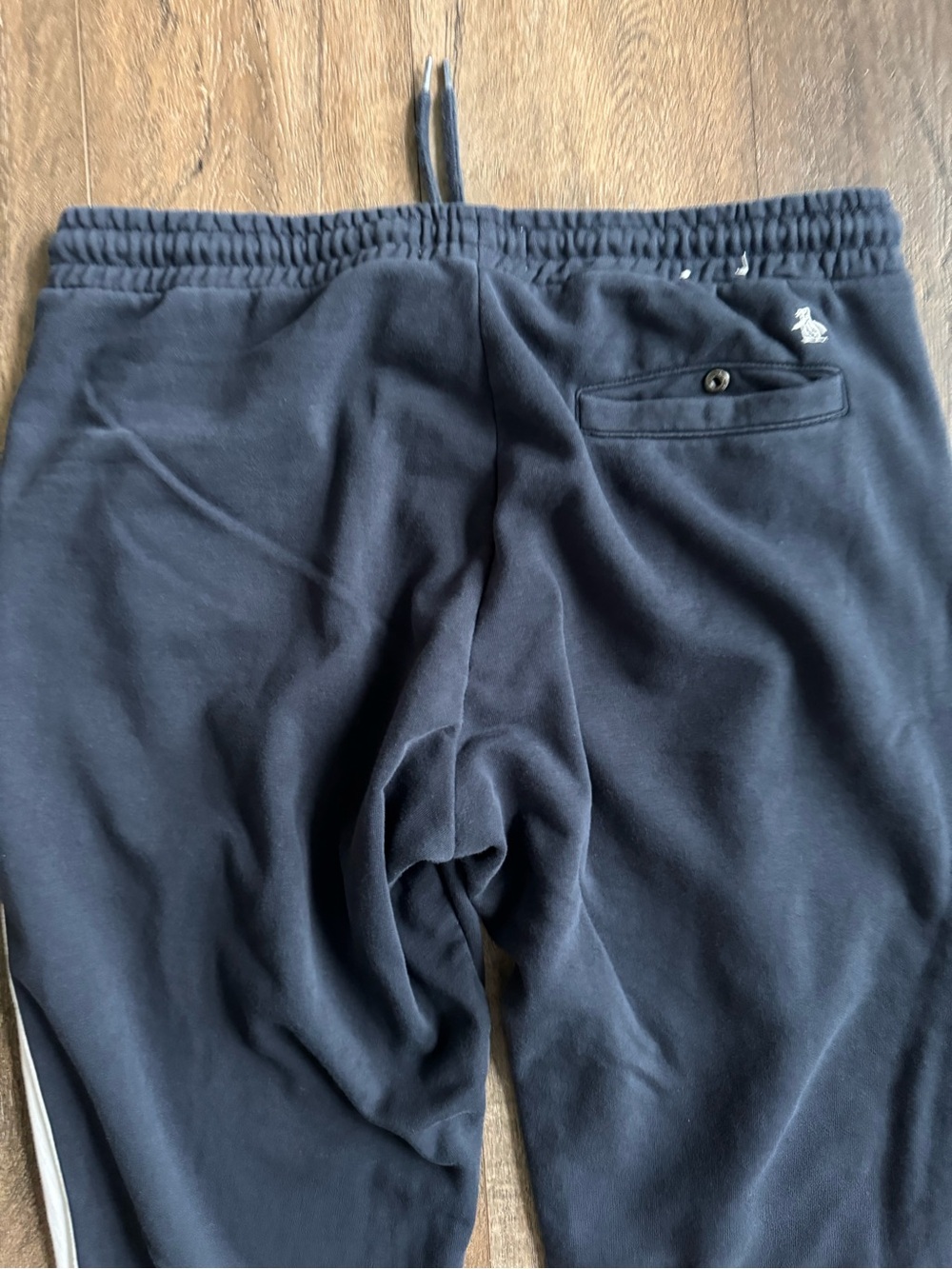 Original Penguin Black Joggers with White Side Panels Men’s Size Large - Picture 7 of 10